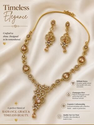 Champagne Gold Necklace Set